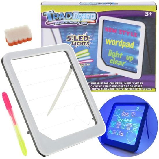 Nobo Kids LED Illuminated Transparent Board - biela