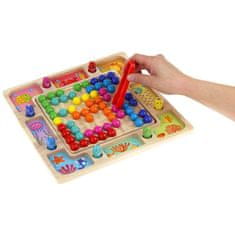 Nobo Kids Drevené mozaikové guličky Puzzle Rybárstvo