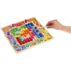 Nobo Kids Drevené mozaikové guličky Puzzle Rybárstvo