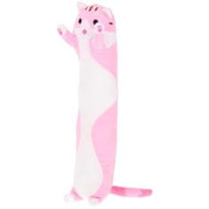 Nobo Kids Long Plush Kitten Mascot Pillow Roller ružový