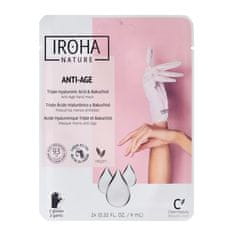 shumee Anti-Age Hand Mask maska na ruky proti starnutiu vo forme rukavíc Triple Hyaluronic Acid &amp; Bakuchiol 2x9ml