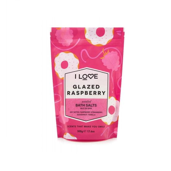 shumee Vonná soľ do kúpeľa upokojujúca a relaxačná soľ do kúpeľa Glazed Raspberry 500g