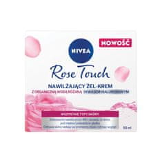 shumee Rose Touch hydratačný gél-krém s organickou ružovou vodou a kyselinou hyalurónovou 50 ml