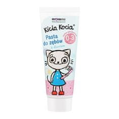 shumee Kicia Cat zubná pasta s fluoridom 0-3 roky Bubble Gum 50ml