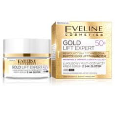 shumee Gold Lift Expert 50+ luxusné multi-výživné krémové sérum s 24k zlatom deň/noc 50ml