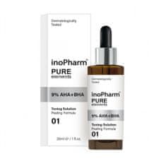 shumee Pure Elements 9% AHA+BHA Peelingový peeling na tvár s hydroxykyselinami 9% AHA a BHA 30ml