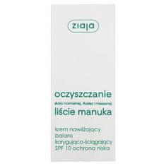 shumee Manuka leaves Čistiaci hydratačný krém na korekciu rovnováhy a adstringentná ochrana nízky SPF10 50 ml