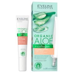 shumee Organické Aloe + Kolagén tekuté náplasti na oči redukujúce tmavé kruhy a opuchy 4v1 20ml