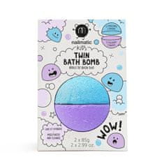 shumee Kids Twin Bath Bomb Blue/Fiolet dvojitá bomba do kúpeľa pre deti 170g