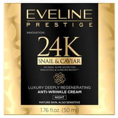 shumee Prestige 24k Snail & Caviar luxusný hĺbkovo regeneračný krém proti vráskam na noc 50 ml