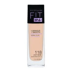 shumee Fit Me Luminous + Smooth Foundation rozjasňujúci podklad na tvár 118 svetlo béžová 30 ml