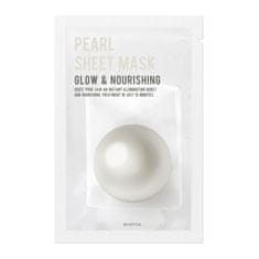 shumee Pearl Sheet Mask rozjasňujúca a vyživujúca maska s perlami 22ml