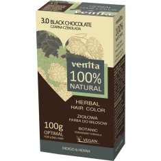 shumee Herbal Hair Color bylinná farba na vlasy 3.0 Black Chocolate 100g