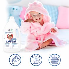 Lovela Baby tekutý prací prípravok na bielu bielizeň 2,9 l / 32 pracích dávok