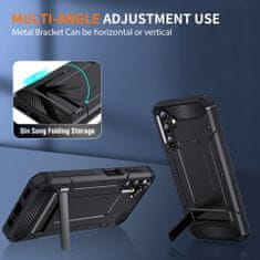 Techsuit Puzdro Hybrid Armor Kickstand pre Samsung Galaxy S24 Plus - Čierna KP31040