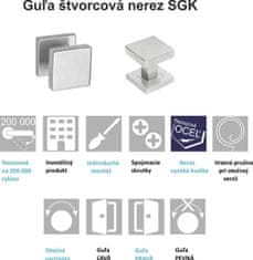 metal-bud Guľa štvorcová nerez SGK