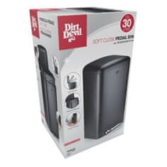 Black+Decker DIRT DEVIL Odpadkový kôš nášľapný 30 l tiché zatváranie čiernaED-249506