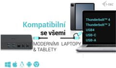 I-TEC dokovací stanice USB 3.0/USB-C/Thunderbolt 3, 2x 4K Display, PD 100W