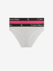 Calvin Klein Nohavičky pre ženy Calvin Klein Underwear - tmavoružová, svetlosivá XS