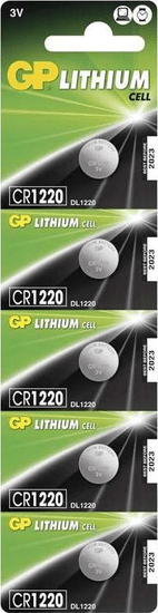 GP Batteries Lítiová gombíková batéria GP CR1220