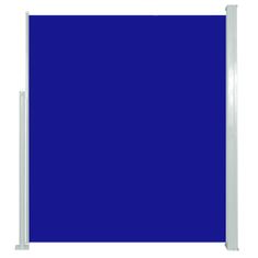 Vidaxl Zaťahovacia bočná markíza na terasu 160x500 cm modré