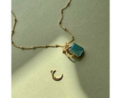 Decadorn Krásny pozlátený náhrdelník s chalcedónom