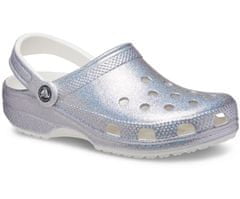 Crocs Classic Glitter II Clogs Unisex, 36-37 EU, M4W6, Dreváky, Šlapky, Papuče, Multi/Glitter, Strieborná, 207551-90H