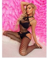 Temptly Sexi kabaretné bodystocking s otvoreným rozkrokom