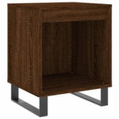 Petromila vidaXL Nočné stolíky 2 ks hnedý dub 40x35x50 cm kompozitné drevo