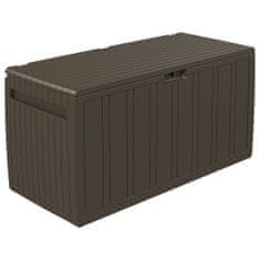 Vidaxl Úložný box hnedý 117x45,5x57,5 cm 270 L