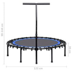 Vidaxl Fitness trampolína s rukoväťou 122 cm