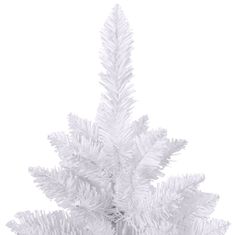 Vidaxl Umelý výklopný vianočný stromček so stojanom biely 240 cm