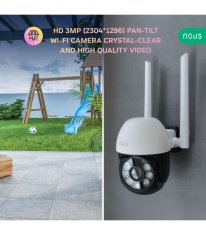 Nous Nous W6 WiFi Smart PTZ Vonkajšia Mini IP Kamera 3MP Tuya