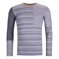 Ortovox Pánské funkční triko Ortovox 185 Rock’n’Wool Long Sleeve Grey Blend