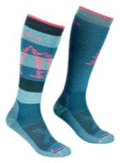 Ortovox Ponožky Ortovox Free Ride Long Socks W petrol blue