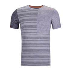 Ortovox Pánské funkční triko Ortovox 185 Rock’n’Wool Short Sleeve Grey Blend