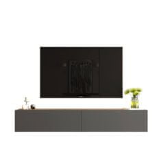 VerDesign závesný TV stolík FREY 8, farba borovica + antracit
