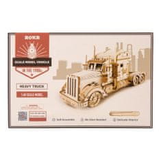 Robotime Robotime 3D drevené puzzle Nákladní tahač Heavy Truck 1:40 286 ks