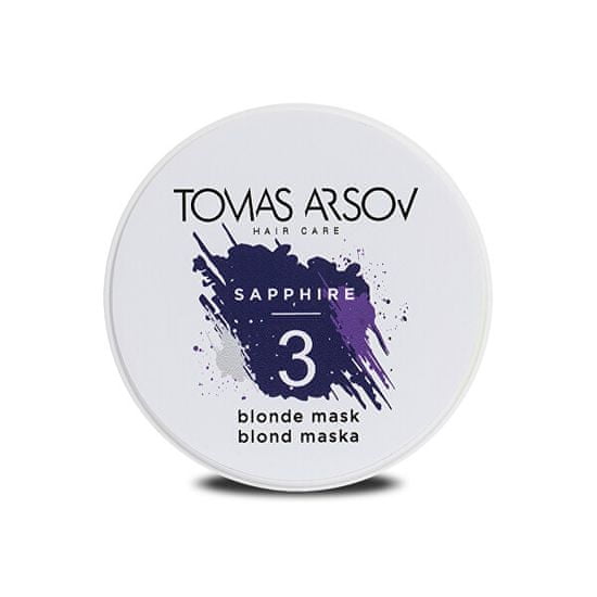 Tomas Arsov Maska potláčajú žlté a zlatisté tóny vlasov Sapphire ( Blonde Mask) 100 ml