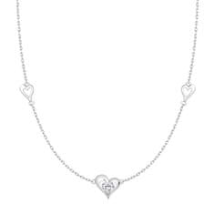 Preciosa Romantický strieborný náhrdelník Clarity s kubickou zirkóniou Preciosa 5386 00