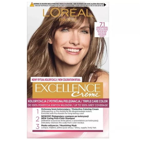 shumee Excellence Creme farba na vlasy 7.1 Ash Blonde