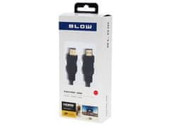 Blow Kábel HDMI-HDMI 2,0m ethernet AL/Mg , GOLD, záveska