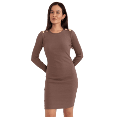 BASIC FEEL GOOD Dámske šaty BASIC FEEL GOOD hnedé RV-SK-9219.13P_404038 S-M