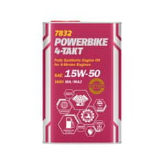 shumee MANNOL OIL 15W50 1L 4T POWERBIKE SM / JASO MA/MA2 / KOVOVÉ BALENIE