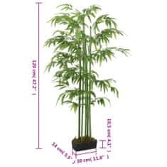 Petromila vidaXL Umelý bambusový strom 384 listov 120 cm zelený