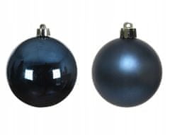 Kaemingk Vianočné sklenené ozdoby námornícka modrá 6cm sada 10 kusov
