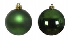 Kaemingk Vianočné sklenené ozdoby zelené 6 cm sada 10 kusov