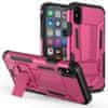 ZIZO Zizo Hybrid Transformer Cover - Obrnené puzdro na iPhone X so stojanom (Hot Pink/Black)