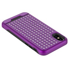 ZIZO Zizo Star Diamond Hybrid Cover - obal na iPhone X (fialový/čierny)