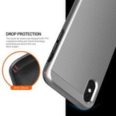 Smart Plus Obliq Slim Meta - puzdro pre iPhone Xs / X (saténovo strieborné)